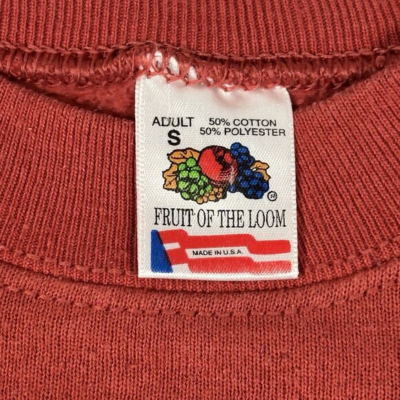 Vintage Jesus Loves You Crewneck Sweatsahirt Fruit of the Loom Made in USA Small - Picture 4 of 5